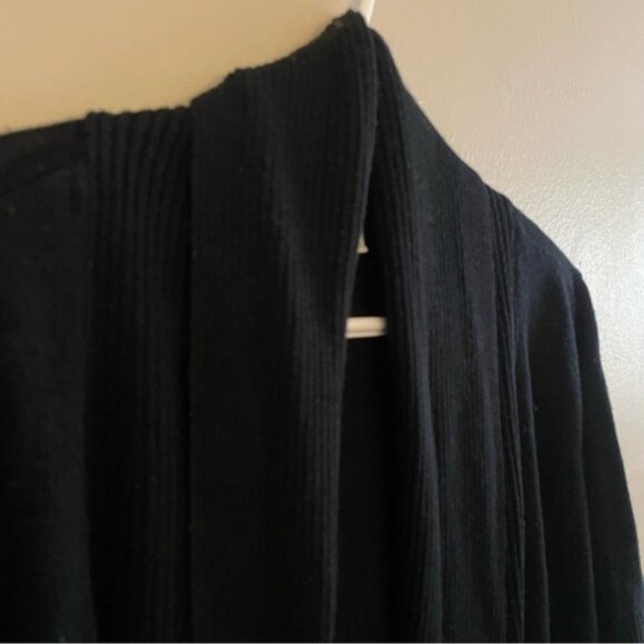 Y2K Suzy Shier Black Open Front Short Sleeve Knit Cardigan - Picture 4 of 12